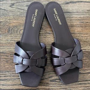 YSL tribute flat sandal